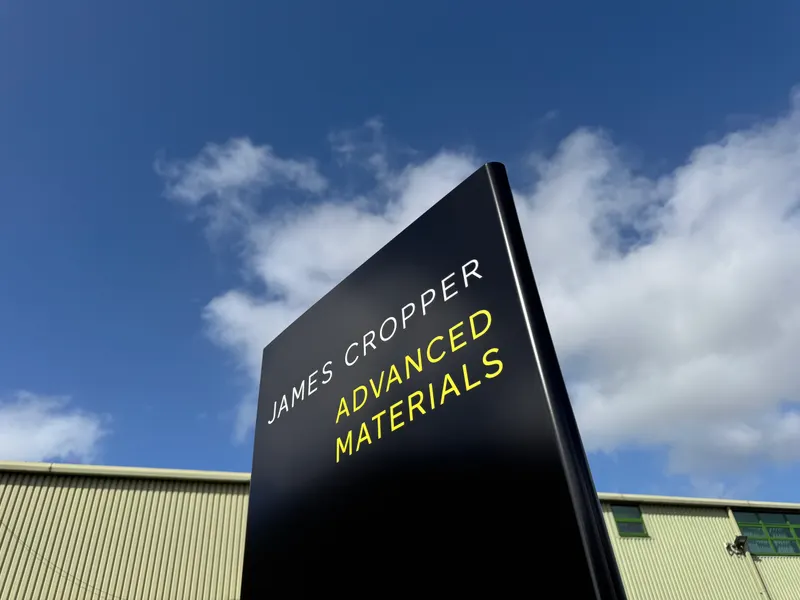 James Cropper monolith totem sign