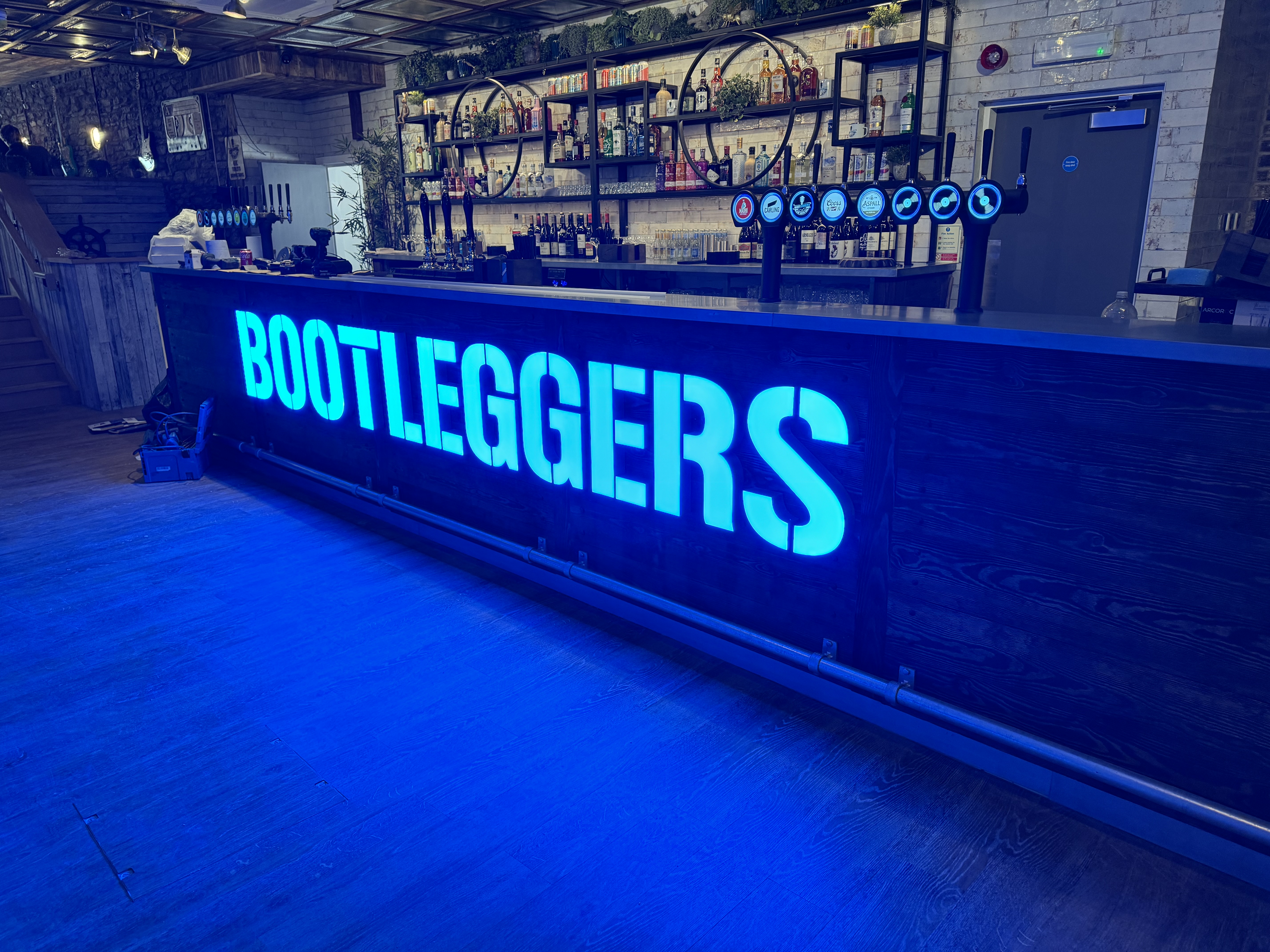 Bootleggers illuminated sign